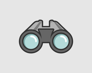 Binoculars vector icon