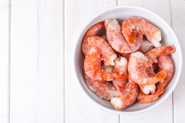 Frozen shrimp without head