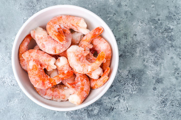 Frozen shrimp without head