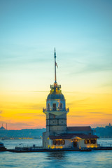 Fototapeta premium View of famous Maiden Tower,a medieval building