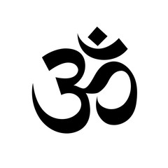 Hindu Om symbol - religious sign of buddhism - obrazy, fototapety, plakaty