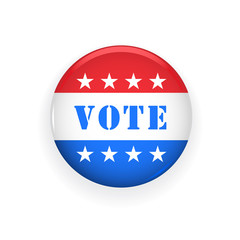 Vote badge - election and political rally symbol