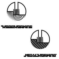 The illication consisting of two images of the face milling cutter and the inscription "woodworking and metalworking "
