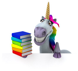 Fun unicorn - 3D Illustration