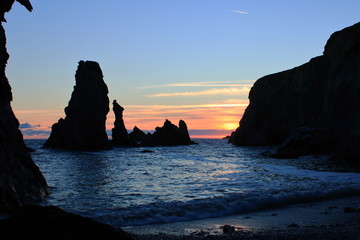 Coucher de Soleil Port Coton