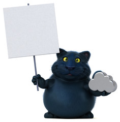 Fun cat - 3D Illustration