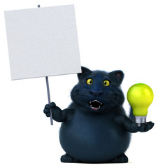 Fun cat - 3D Illustration