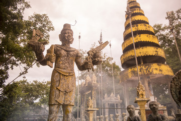CAMBODIA KAMPONG THOM PHNOM SANTUK TEMPLE