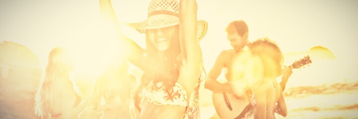 Group of friends during a party