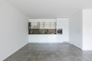 Apartment in the building in the city, interior