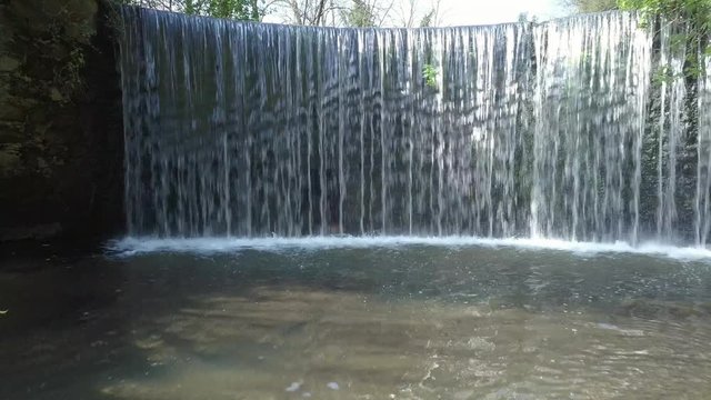 Veio Park - Waterfall near the windmill and a little lake