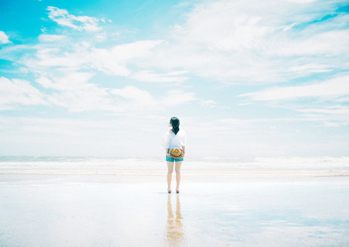 Woman on the Beach