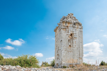 With blue sky on background,View of Hellenics Memorial Tomb located in...