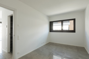 Interior of modern apartment, nobody inside, empty space