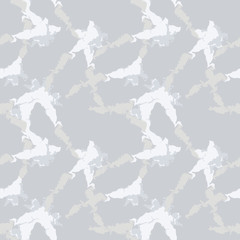 Military camouflage seamless pattern in beige or light yellow and different shades of grey color