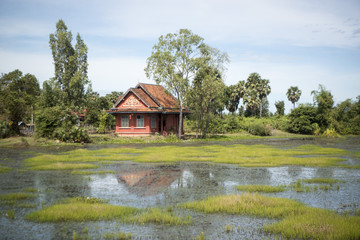 CAMBODIA KAMPONG THOM LANDSCAPE HOUSE