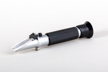 Closeup of a refractometer