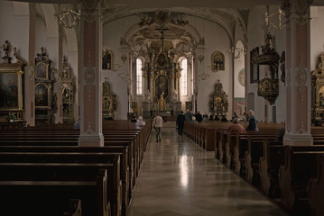 Stadtpfarrkirche St. Blasius, der hl. Blasius gilt als Patron der Weber