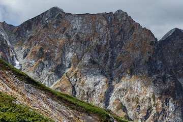 紅葉の後立山稜線（不帰の嶮）