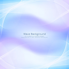 Abstract wave elegant blue background