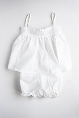 Baby clothes for baptism.