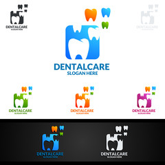 Dental Logo, Dentist stomatology Vector Logo Design