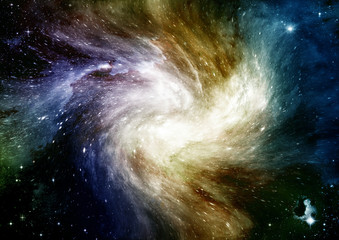 galaxy in a free space