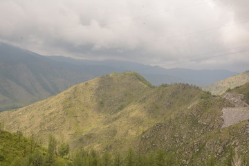 nature landscape landscape mountains valley hills rocks cave water waterfall stream river stream rock stone sky grass trees green blue white tourism excursions Russia 