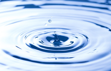 SImple Water Droplets into a Pool of Water