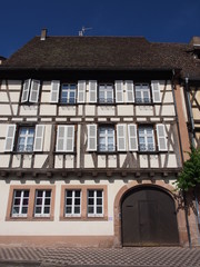 Fototapeta na wymiar Wissembourg - Weißenburg – Weisseburch - im Elsass - mit mittelalterlichem Stadtkern 