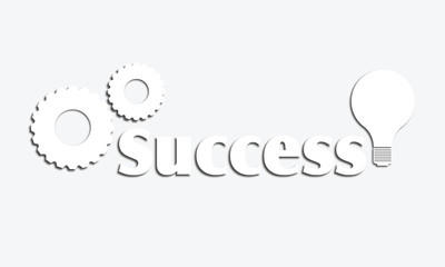 Success background, sign