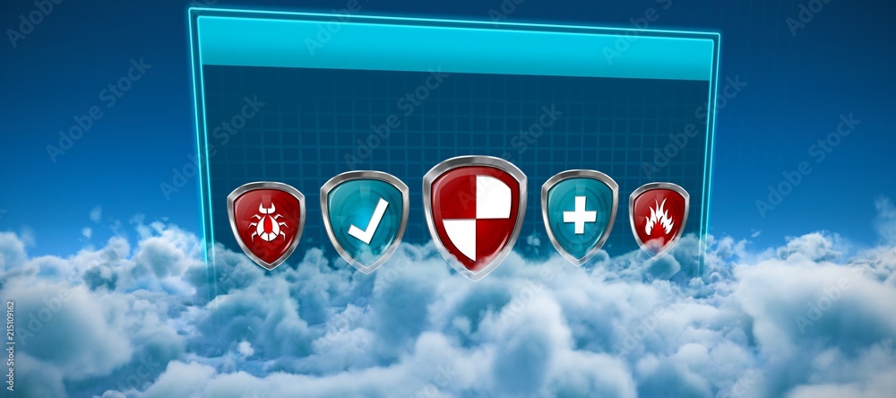 Canvas Prints composite image of various safety symbols