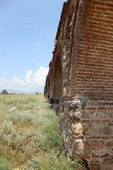 Obraz premium Old aqueduct in Skopje, Republic of Macedonia