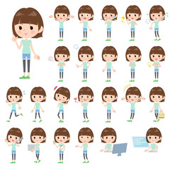 mischievous young  women_emotion