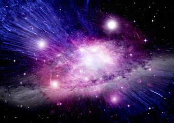 Fototapeta premium galaxy in a free space