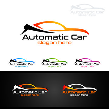 Auto Car Logo for Sport Cars, Rent, wash or Mechanic