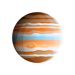 Gas giant - planet Jupiter (biggest Solar System planet) 