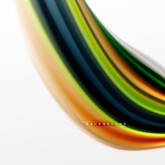 Fluid liquid mixing colors concept on light grey background, curve flow, trendy abstract layout template for business or technology presentation or web brochure cover, wallpaper