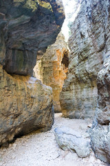Fototapeta na wymiar Imbros gorge in Crete