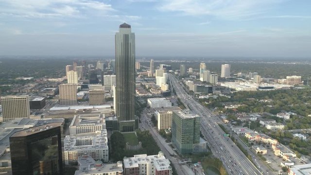 This video is of an aerial of the Galleria Mall are in Houston, Texas. This video was filmed in 4k for best image quality.