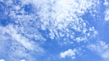 blue sky with cloud in summer - background