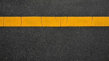 yellow line on asphalt road background