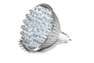 LED light bulb isolated on white background