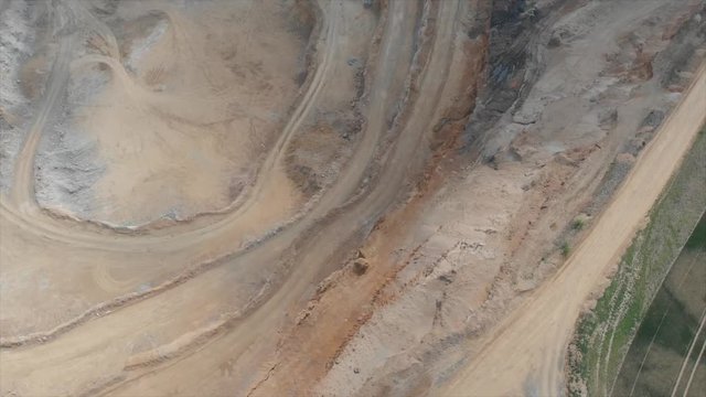 Opencast mine from a bird's eye view