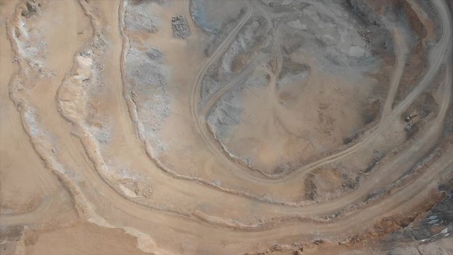 Opencast mine from a bird's eye view