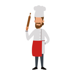 Chef avatar cartoon vector illustration graphic design