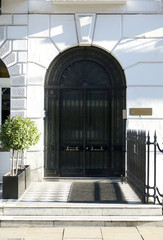 Entrance of a traditional London Apartment residence