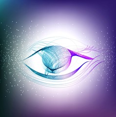 Abstract color eye