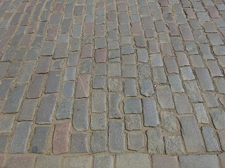 Paving stone road texture background