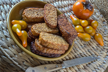 Tempeh, frittiert